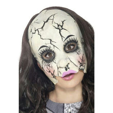 Load image into Gallery viewer, Smiffy&#39;s Damaged Broken Doll Adult Chinless Costume Mask

