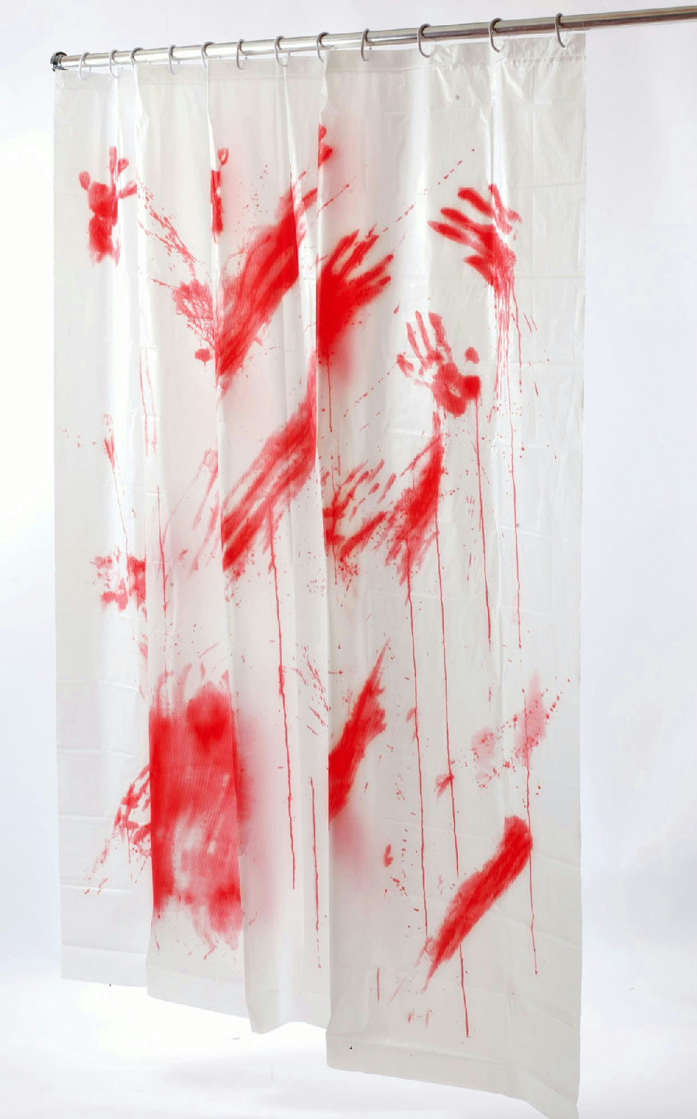 Bloody Shower Curtain Psycho Hotel Bathroom Halloween Horror Decor
