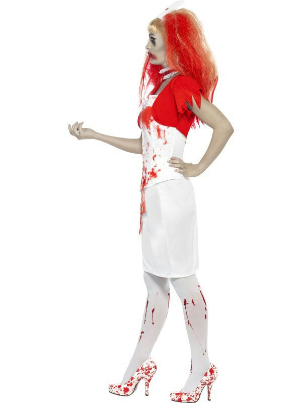 Smiffy's Women's Blood Drip Nurse Adult Zombie Costume Small 6-8