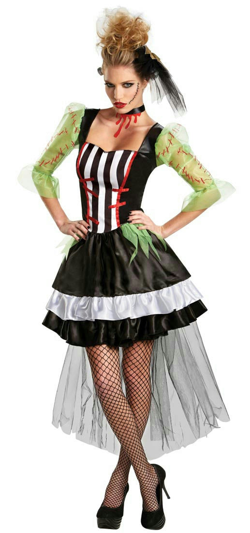 Disguise Sexy Monsterous Bride Women's Frankenstein Adult Costume Medium 8-10