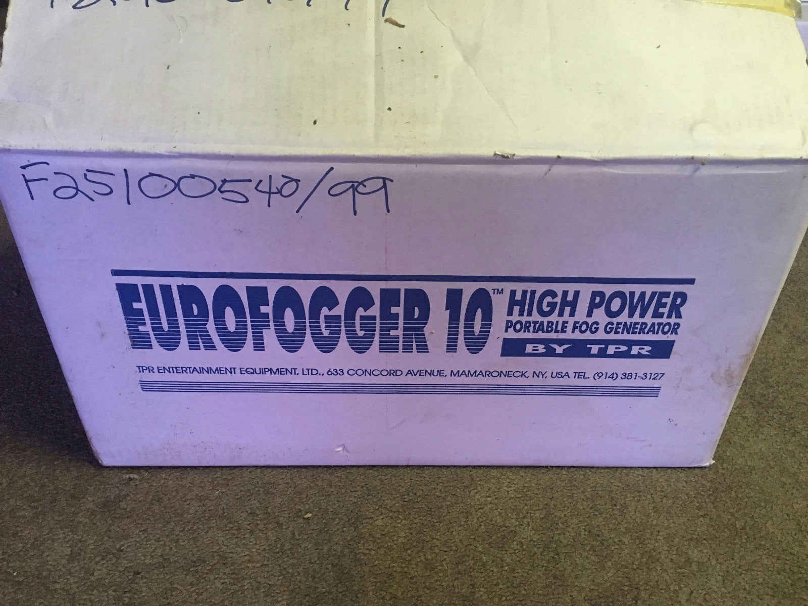 Eurofogger 10 High Power Portable Fog Generator Machine by TPR 110V