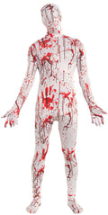 Disappearing Man Bloody Splatter Patterned Stretch Body Suit Costume XL