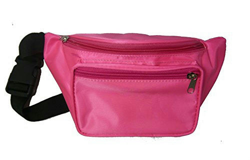 Neon Pink 80's Fanny Pack Waist Carrier Costume Accessory
