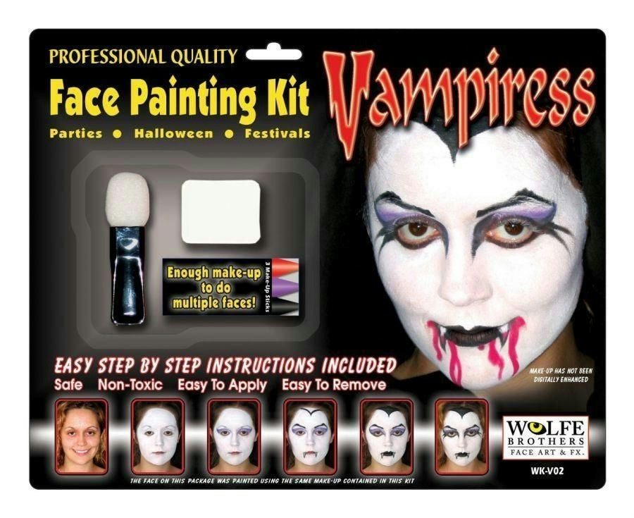 Wolfe Vampiress Face Painting Makeup Kit