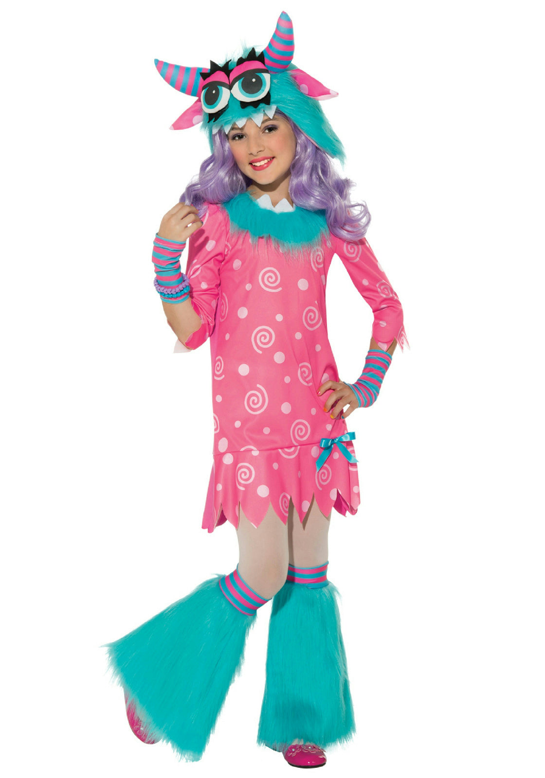 Rubie's Girl's Pink White Blue Bedtime Monster Child Costume Small 4-6