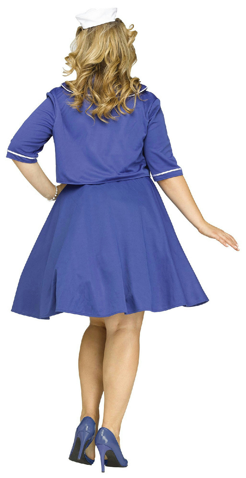 Fun World Women's Sweet Sailin' Plus Size Sailor Adult Costume 1X 16-20