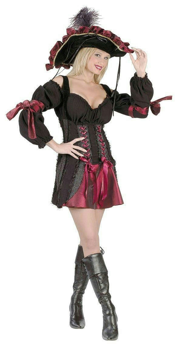 Fun World Women's Playful Stitch Pirate Sexy Adult Costume S/M 2-8