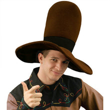 Load image into Gallery viewer, Jumbo Brown Cowboy Costume Hat

