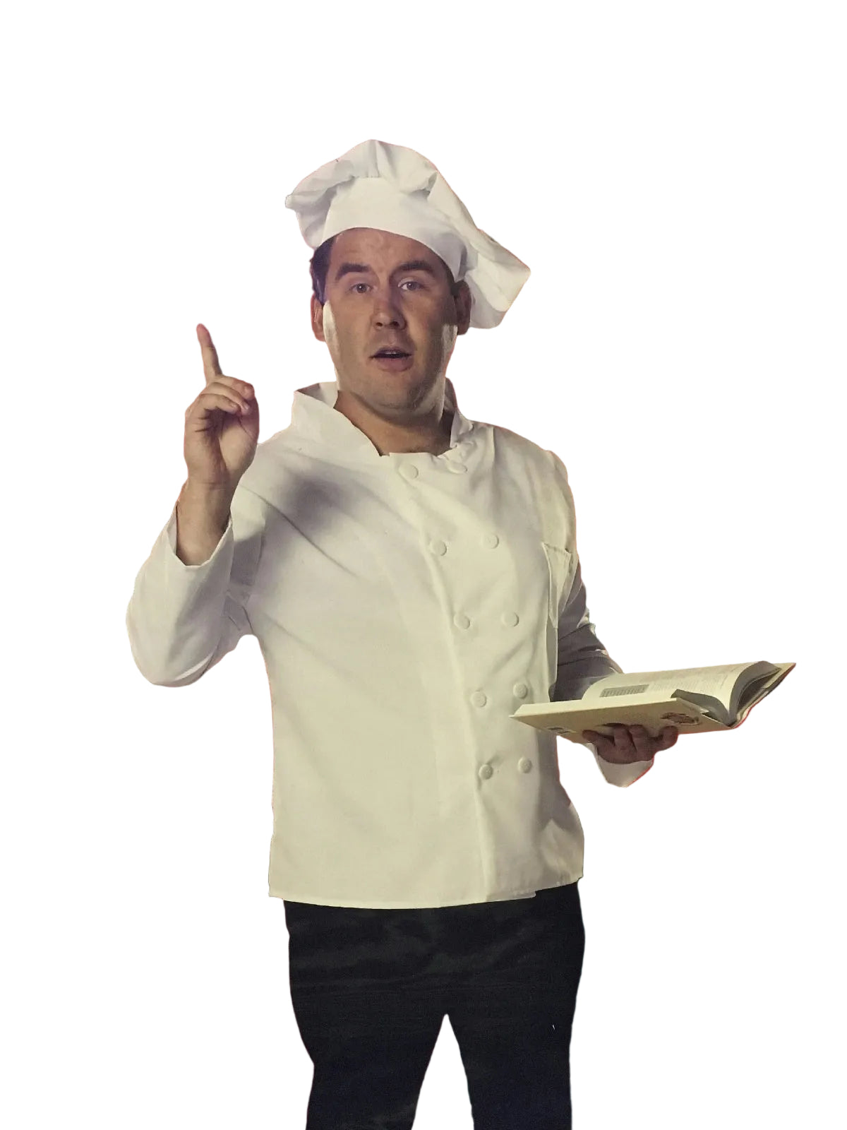 Cinema Secrets Executive Chef Costume Coat and Hat - XXL