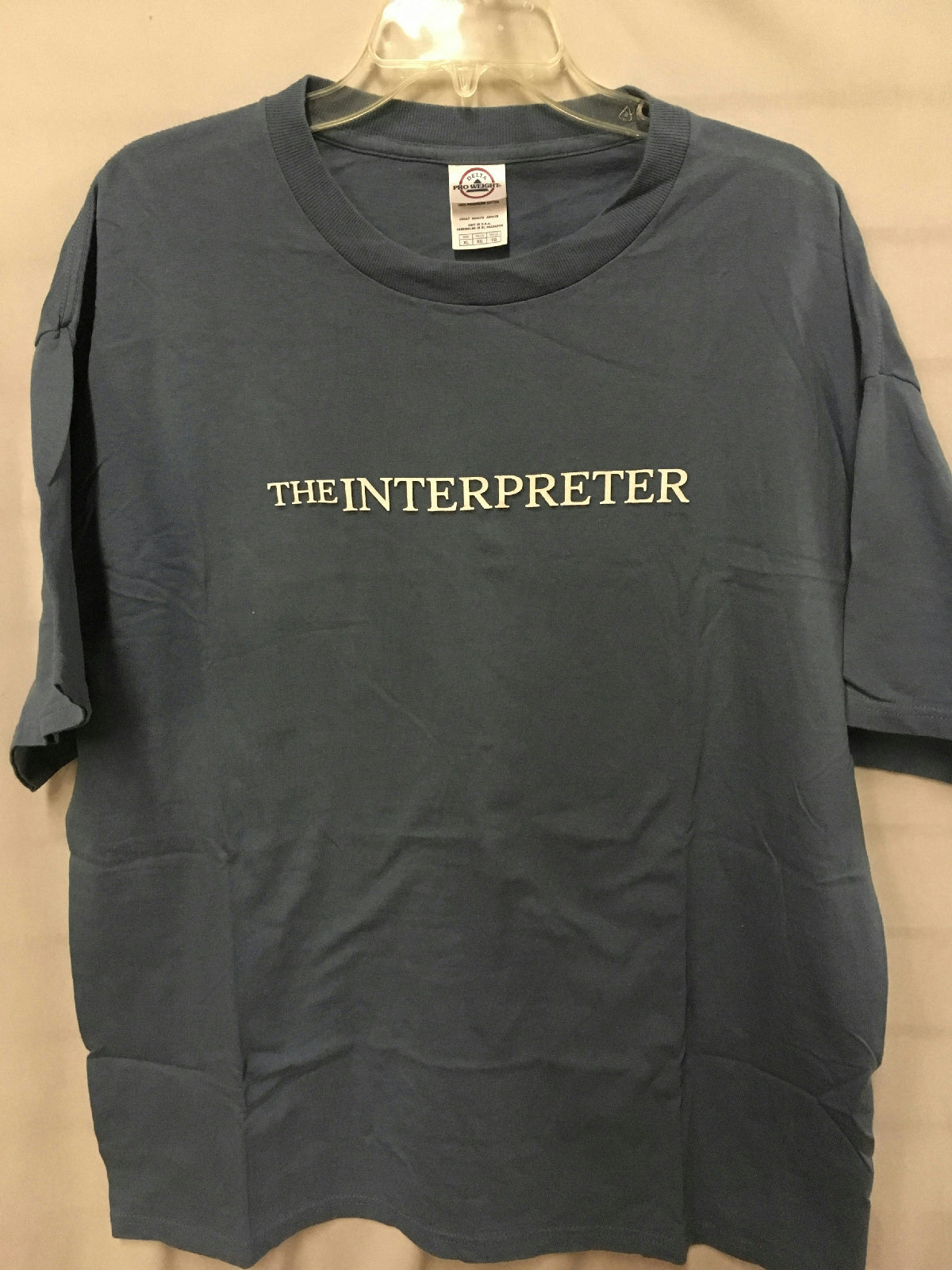 The Interpreter 2005 Drama Movie Memorabilia Blue Adult T-Shirt XL