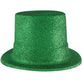 Beistle Plastic Green Glitter Coated Top Hat