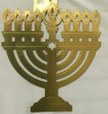 Gold Hanukkah Foil Menorah Silhouette Paper Party Decoration