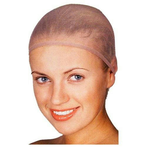 100% Polyester Tan Wig Cap 12 pack