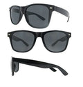 Black Sunglasess Lightweight 100% UV Protection Dark Lens Blues Nerd