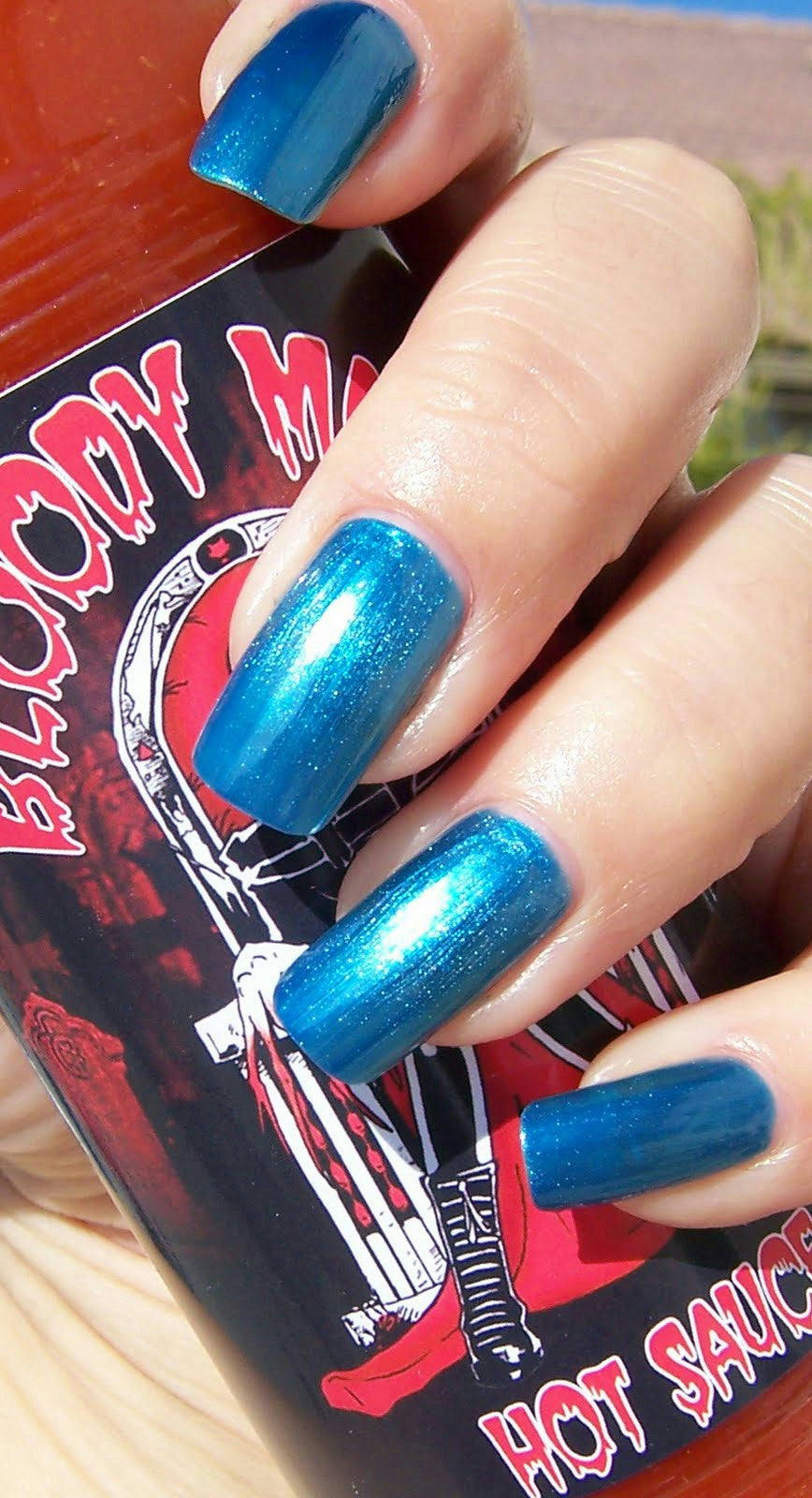 Bloody Mary's Midnight Melancholy Frosty Blue Professional Hollywood Nail Polish