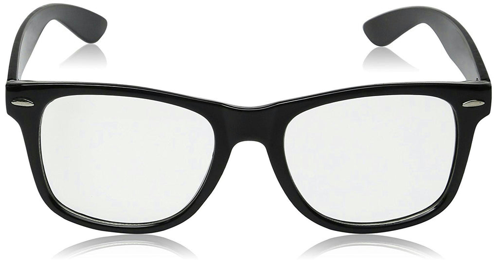 High Quality Retro Nerd Dork Fashion Glasses Black Frame Clear Lens Buddy Clark