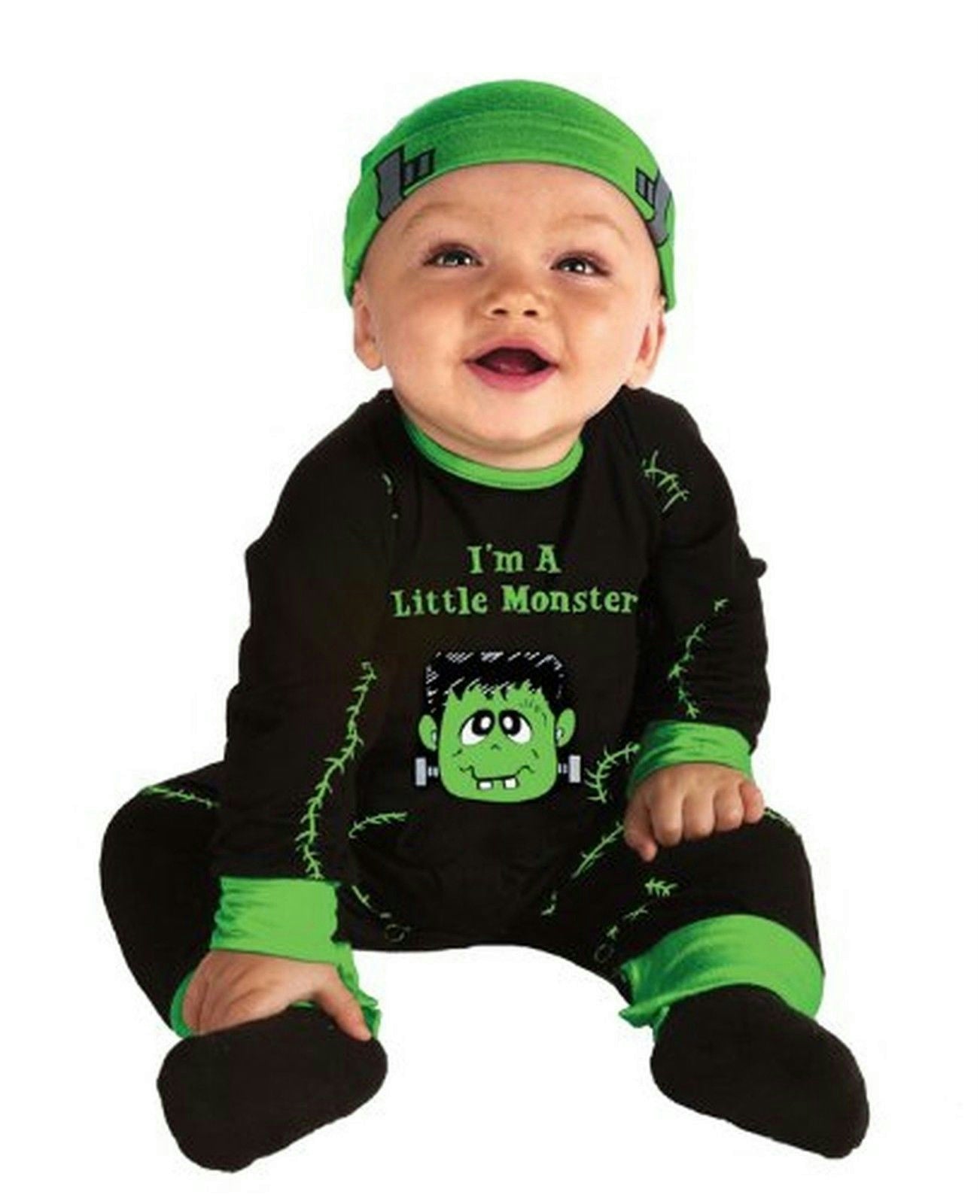 I'm a Lil Monster Frankenstein Costume Newborn Baby 0-6 months