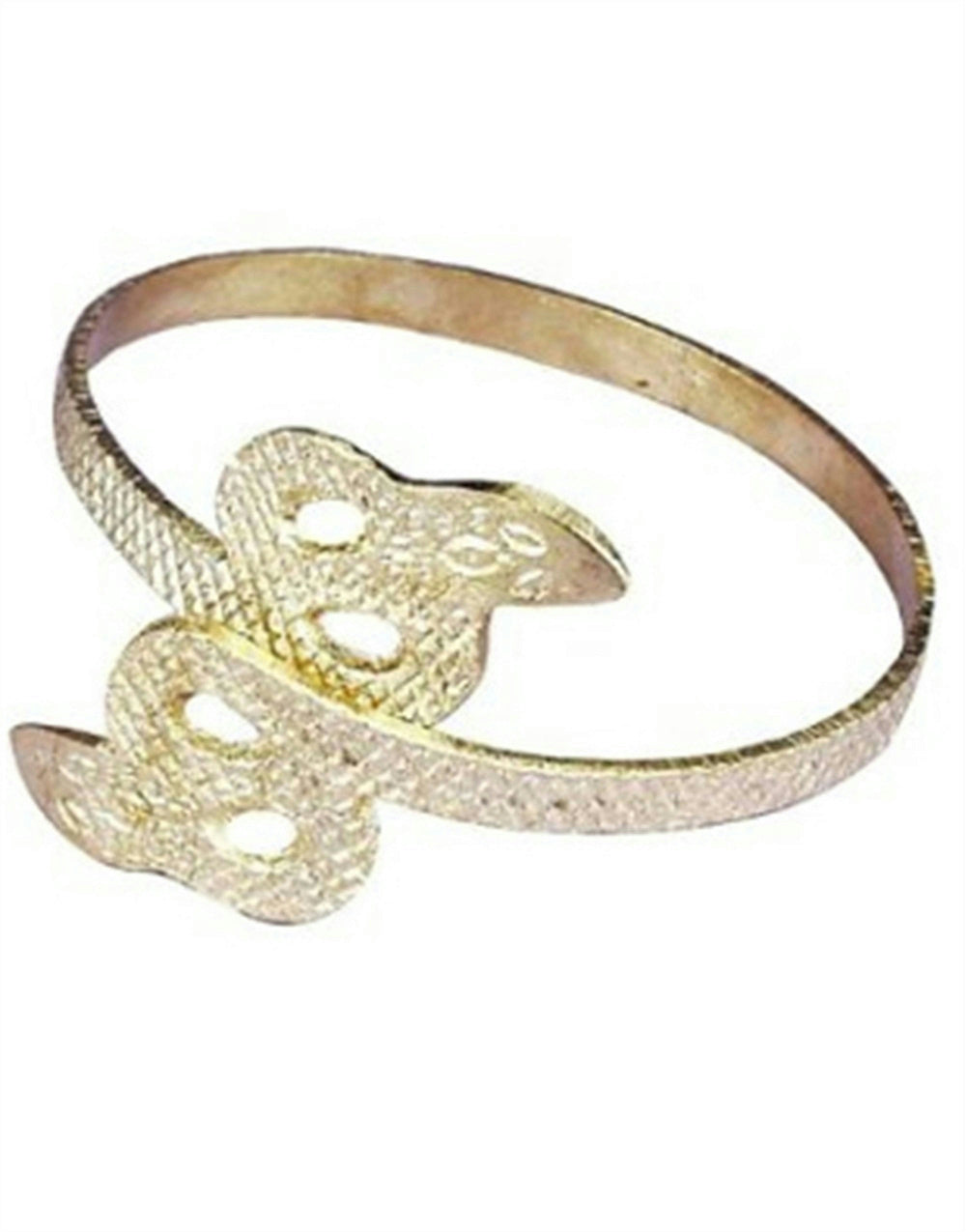 Gold Metal Snake Egyptian Cleopatra Armband Bracelet Costume Jewelry Accessory