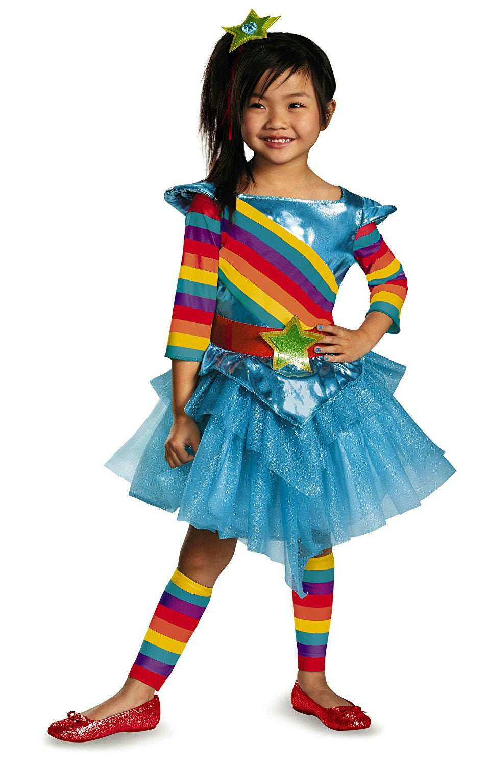 80's Flashback Rainbow Colorful Cutie Girls Tutu Child Costume Small 4-6x