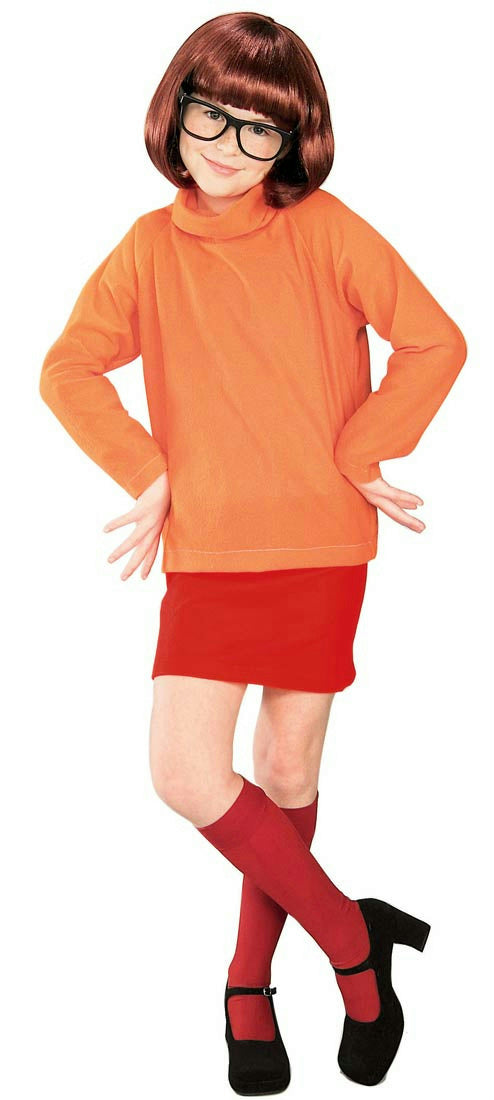 Velma From Scooby Doo Kids Child Costume Small 4-6