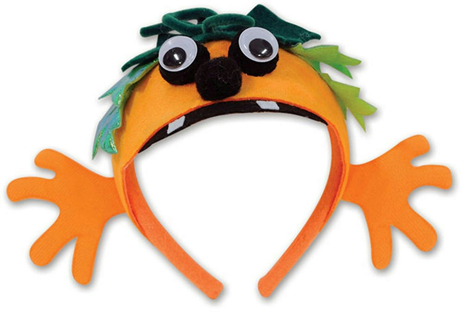 Beistle Pumpkin Halloween Fun Character Creature Headband Costume Accessory