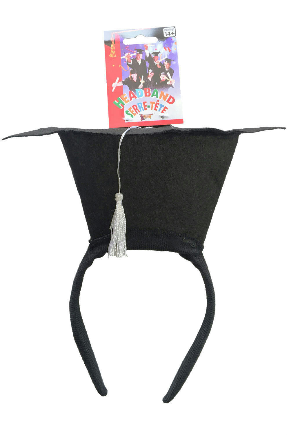 Mini Black Graduation Grad Hat Headband Costume Prop Accessory Celebration