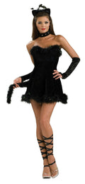 Secret Wishes Women's Kissable Kitty Sexy Fancy Black Cat Adult Costume Small