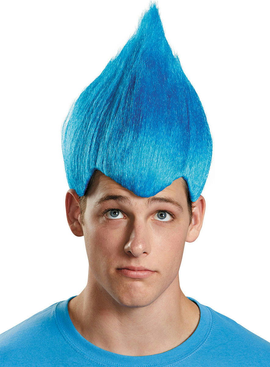 Disguise Blue Wacky Troll Thing Adult Costume Wig