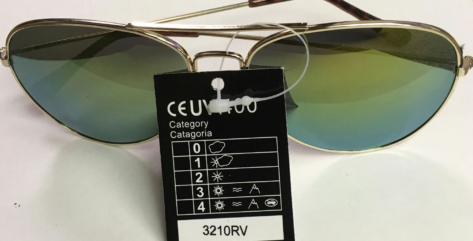 Aviator Laser Lens Yellow Orange Green Tint Lens Shades Sunglasses UV 400