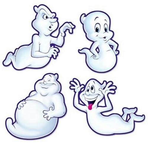 Friendly Ghosts Cutouts Halloween Wall Door Paper Party Decor