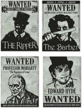 Sherlock Holmes Wanted Sign Cutouts Halloween Wall Door Paper Party Decor