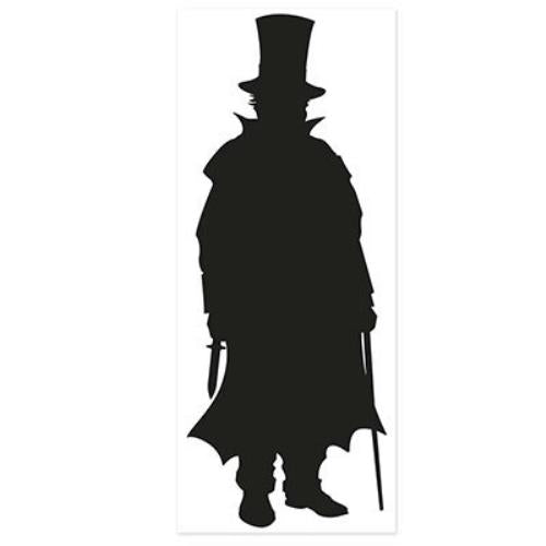 Villain Silhouette Halloween Wall Indoor Outdoor Use Door Paper Party Decor