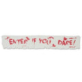 Enter If You Dare! Fabric Frayed Banner Halloween Decoration