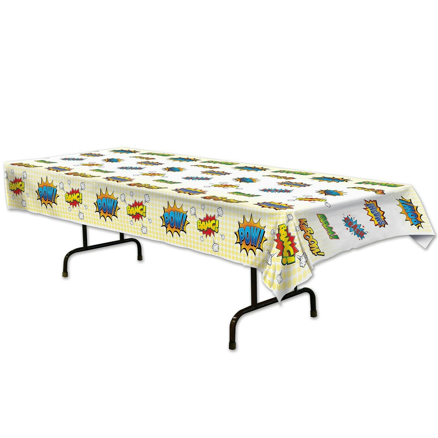 Hero Party Tablecover Plastic 54" x 108" Superhero Party Supplies Decorations
