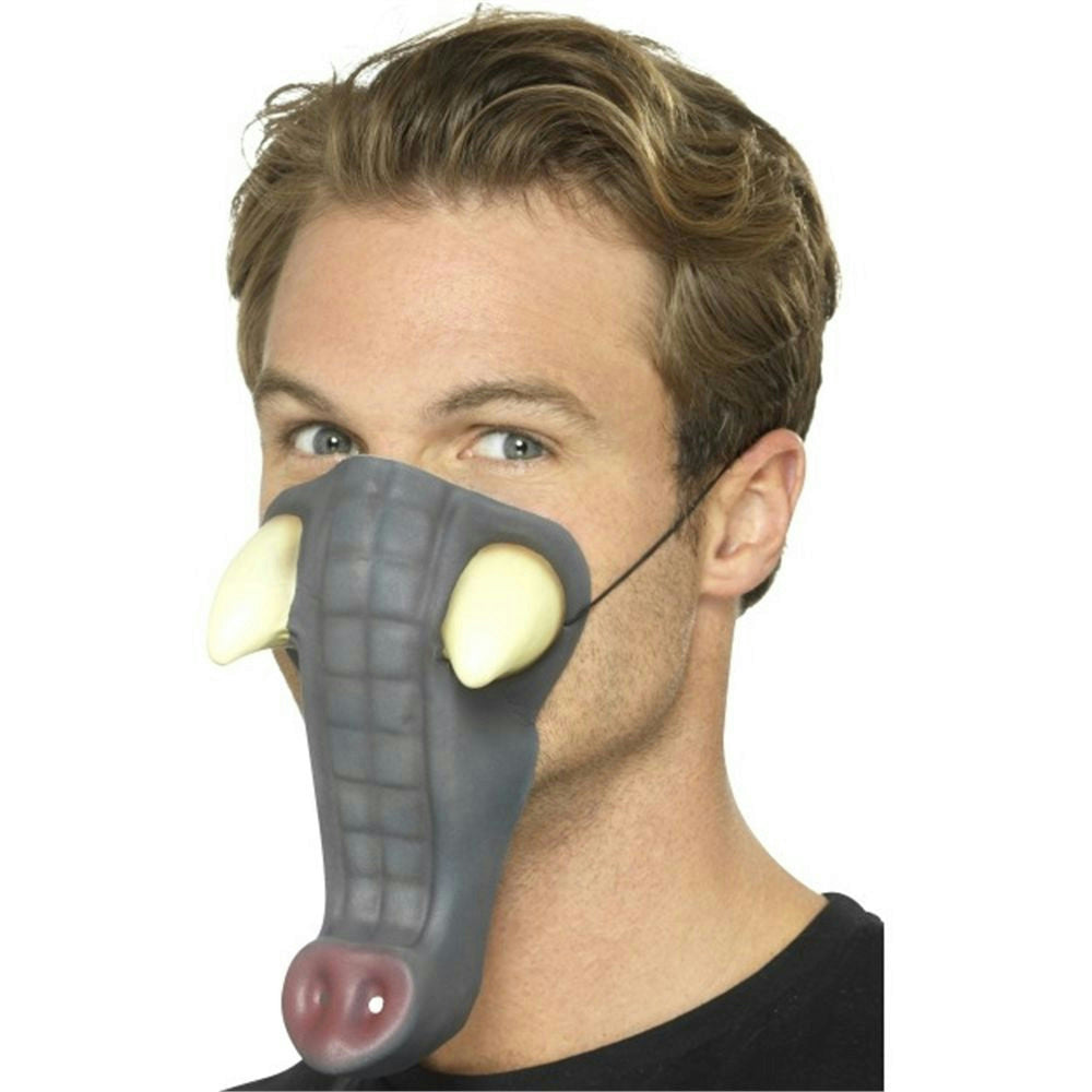 Smiffy's EVA Soft Foam Elephant Trunk Nose on Elastic Band Costume Accessory