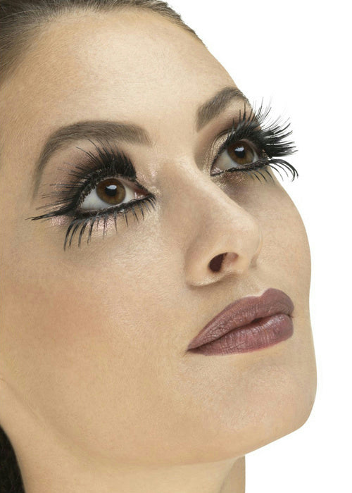 Long Black Wings Lashes Top and Bottom Fake False Eyelashes