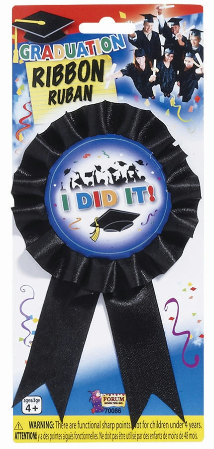 Graduation I DID IT Winner Ribbon Award Accessory