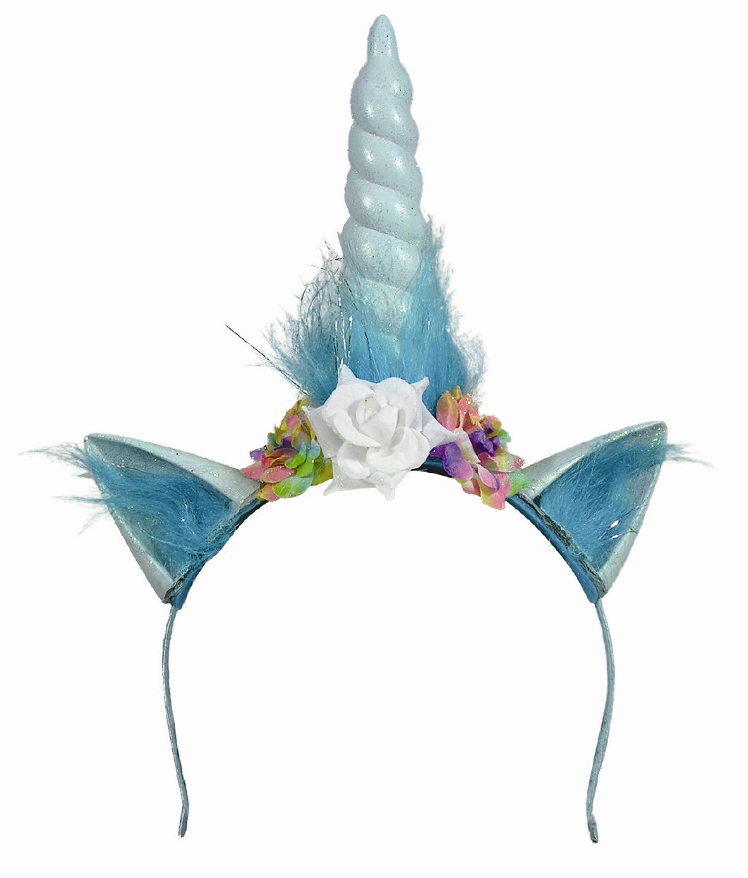 Unicorn Floral Headband Headpiece Costume Accessory