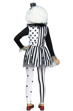 Load image into Gallery viewer, Black White Girls Killer Clown Costume Child Large 12-14
