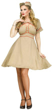 Load image into Gallery viewer, Army Gal Retro Pinup WWII WW2 1940&#39;s Nurse Adult Costume S/M 2-8
