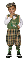 Fun World Retro Lil Golfer Baby Toddler Costume Small 24 months-2T Born to Golf