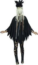 Load image into Gallery viewer, Voodoo Priestess Skeleton Print Poncho Costume Accessory
