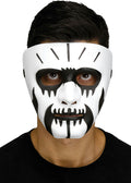 Black and White Voodoo Fangs Clown Costume Mask