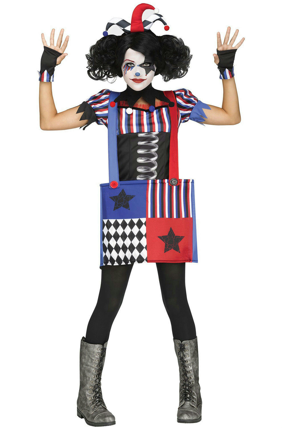 Jumpin Jack Joker Gothic Jack in the Box Child Costume Medium 8-10