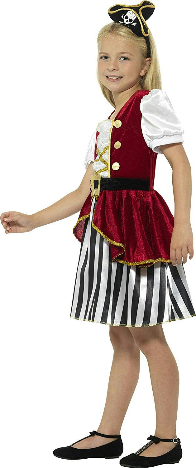 Smiffy's Girls Deluxe Pirate Girl Fancy Dress Child Costume Sz Large