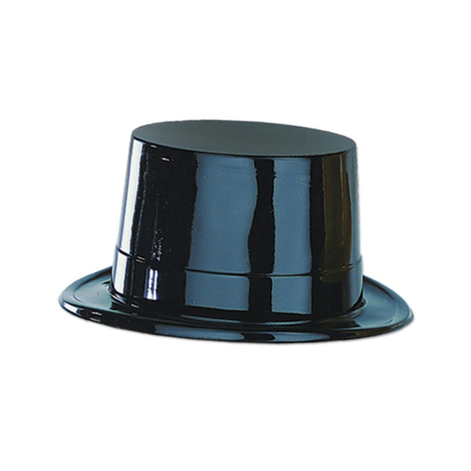 Black Plastic New Years Magician Magic Top Hat