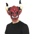 Smiffy's Men's Devil Foam Latex Mask with Horns