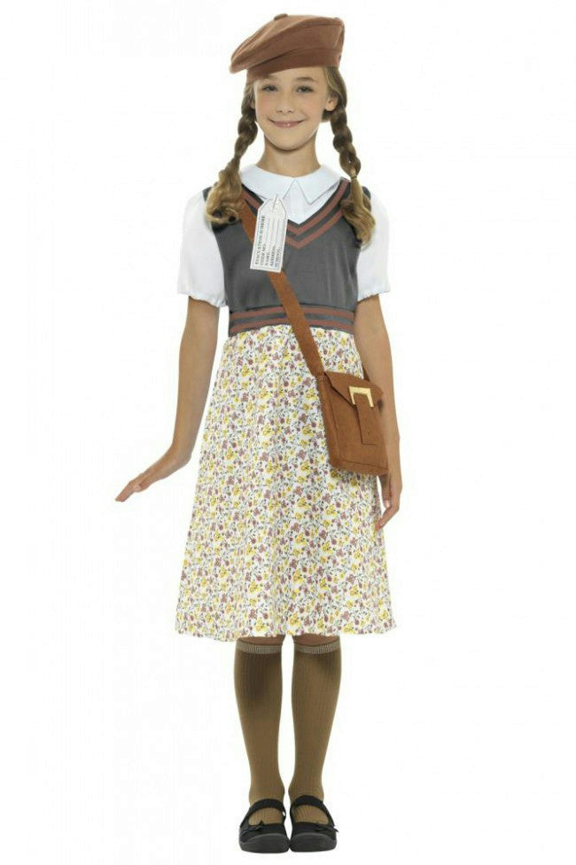 Smiffy's Evacuee School Girl Child Costume Sz Small