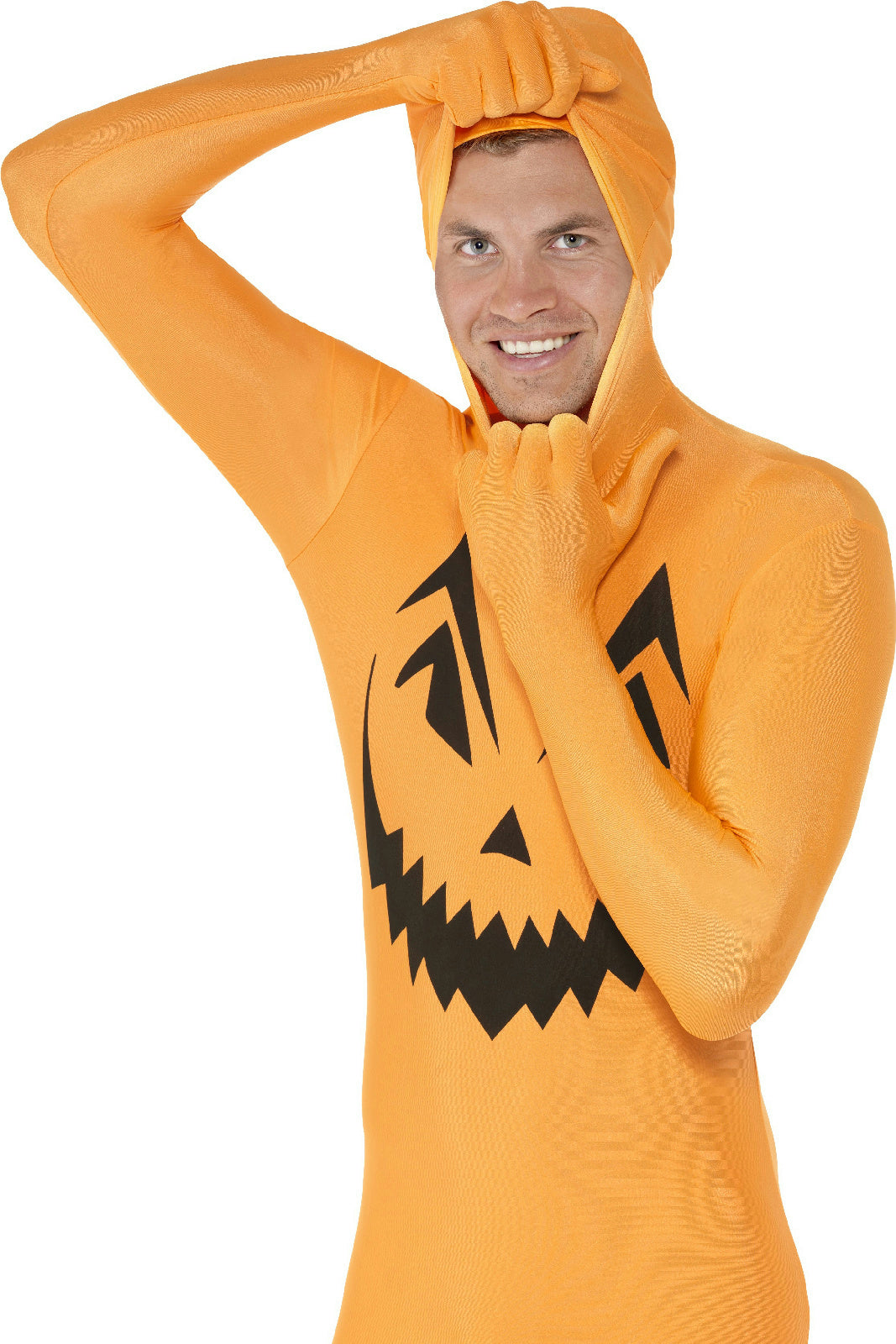 Pumpkin Second Skin Adult Costume Size Large