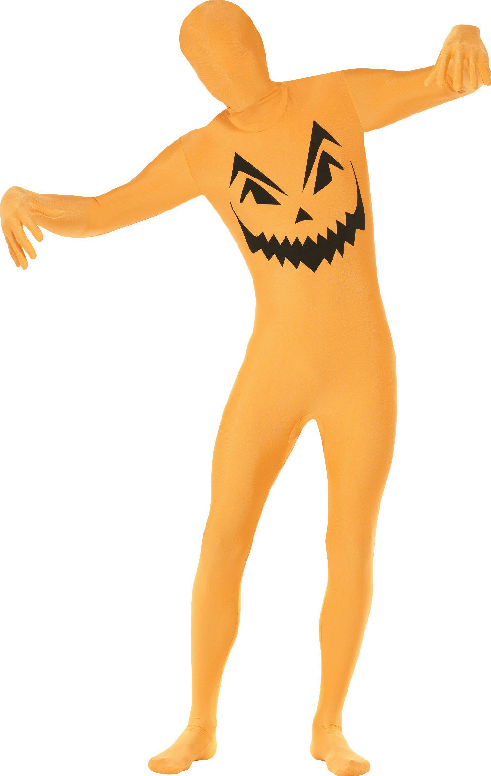 Pumpkin Second Skin Adult Costume Size Medium